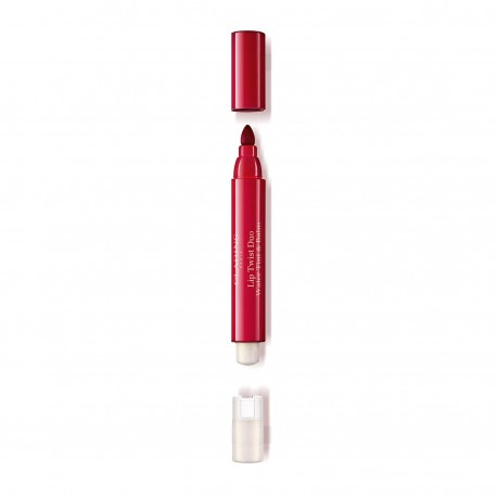 CLARINS LIP TWIST DUO WATER TINT & BALM 01 RED SUNSET