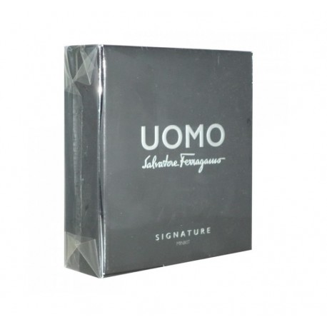 Comprar perfumes online set SALVATORE FERRAGAMO UOMO SIGNATURE EDT 5 ML + SHOWER GEL 50 ML SET REGALO