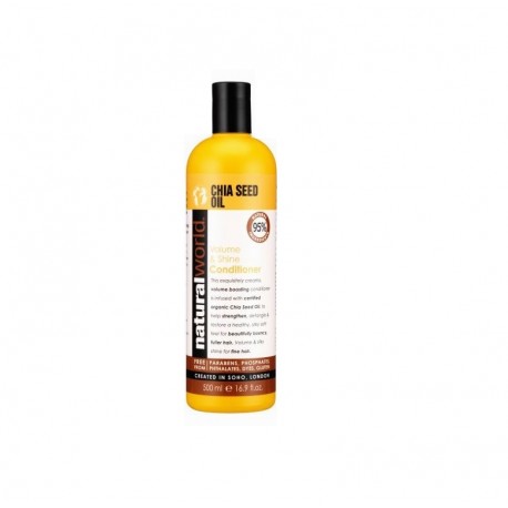 NATURAL WORLD CHIA SEED OIL VOLUME & SHINE  CONDITIONER 500 ML