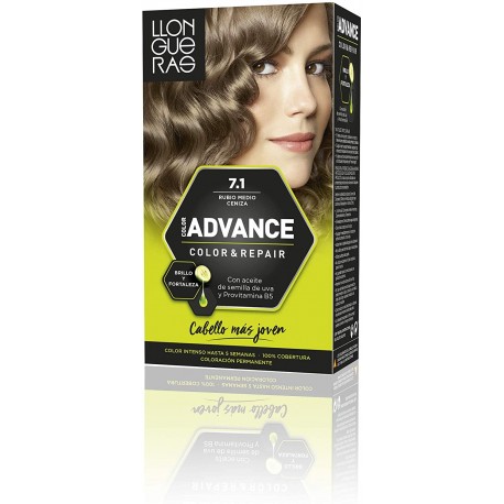 LLONGUERAS COLOR ADVANCE TINTE 7.1 RUBIO MEDIO CENIZA