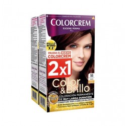 COLORCREM COLOR & BRILLO TINTE CAPILAR 56 CAOBA x 2 UDS