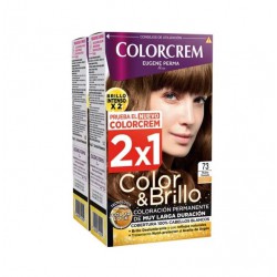 COLORCREM COLOR & BRILLO TINTE CAPILAR 73 RUBIO DORADO x 2 UDS