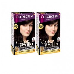 COLORCREM COLOR & BRILLO TINTE CAPILAR 57 MARRON CHOCOLATE x 2 UDS