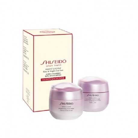 SHISEIDO WHITE LUCENT BRIGHTENING GEL CREAM 50ML+ OVERNIGHT CREAM & MASK 75ML SET REGALO