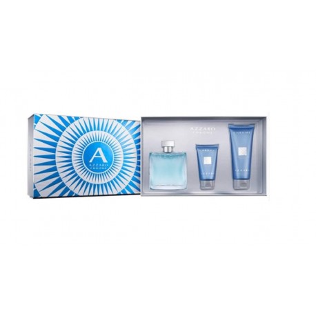 comprar perfumes online hombre AZZARO CHROME EDT 100 ML + GEL 100 ML + AFTER SHAVE 50 ML SET REGALO