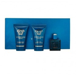 comprar perfumes online hombre VERSACE EROS EDT 5 ML + S/GEL 25 ML + A/S BALM SET REGALO