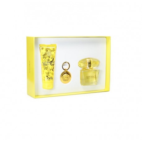 comprar perfumes online VERSACE YELLOW DIAMOND EDT 90 ML + B/L 100 ML + LLAVERO SET REGALO mujer