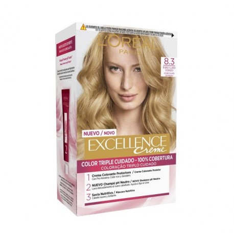 L'OREAL EXCELLENCE CREME TINTE 8.3 RUBIO CLARO DORADO