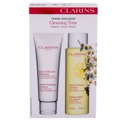 CLARINS CLEANSING TIME DUO P/NORMALES-MIXTAS TRAVEL EXCLUSIVE