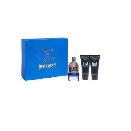 comprar perfumes online hombre ROBERTO CAVALLI JUST CAVALLI MAN EDT 90 ML + SHOER GEL 75 ML + AFTER SHAVE 75 ML SET REGALO