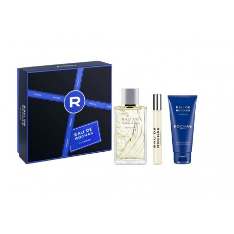 comprar perfumes online hombre EAU DE ROCHAS POUR HOMME EDT 100 ML VAPO + GEL 100 ML + MINI 20 ML SET REGALO