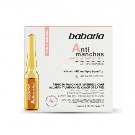 BABARIA ANTI MANCHAS AMPOLLAS PERFECT SKIN 2 ML X 5 UNIDADES