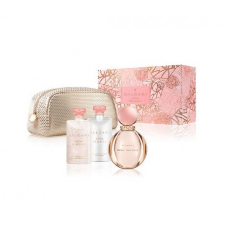 comprar perfumes online BVLGARI GOLDEA ROSE EDP 90 ML + B/L 75 ML + GEL 75 ML + NECESER SET mujer