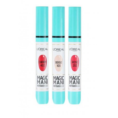 L´OREAL MAGIC COLOUR MANI RETOUCH RETOCADOR MANICURA 4 ML DIVERSOS COLORES (AL AZAR)