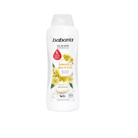 BABARIA GEL DE BAÑO HAMAMELIS Y FLORES DE TIARE 1000 ML