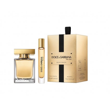 comprar perfumes online DOLCE & GABBANA THE ONE EDT 50 + ROLLERBALL 7.4 ML SET REGALO mujer