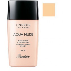 GUERLAIN LINGERIE DE PEAU  BASE DE MAQUILLAJE AQUA NUDE 01W TRÈS CLAIR DORÉ