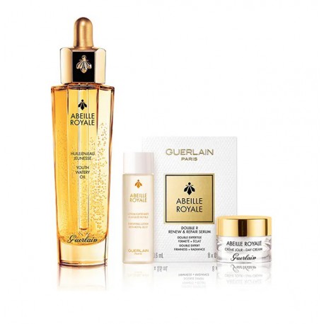 GUERLAIN ABEILLE ROYALE ACEITE DE JUVENTUD HUILE LIFTANTE 50 ML + 3 PRODUCTOS SET REGALO