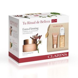 CLARINS EXTRA FIRMING CREMA DIA PIEL SECA 50 ML + ESPUMA LIMPIADORA 50 ML +CREMA EXTRAFIRMING NOCHE 15 ML + ESTUCHE SET REGALO