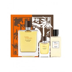 HERMES TERRE D'HERMES EAU INTENSE VETIVER EDT 100 ML DEO STICK 25 ML + A/SHAVE 40 ML SET REGALO