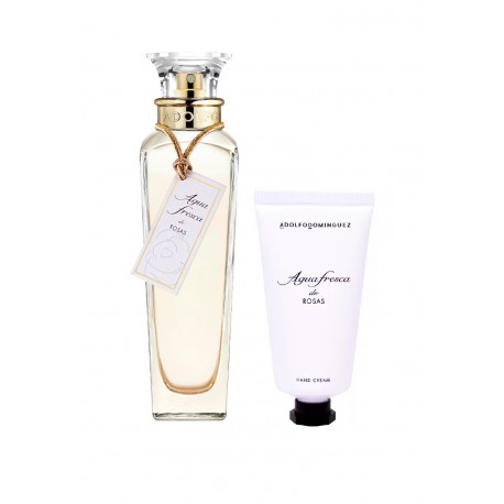 comprar perfumes online ADOLFO DOMINGUEZ AGUA FRESCA DE ROSAS EDT 120 ML + CREMA DE MANOS 50 ML SET REGALO mujer