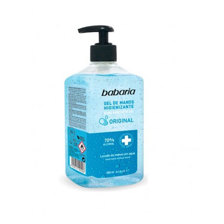 BABARIA GEL DE MANOS HIGIENIZANTE 70% ALCOHOL 500 ML