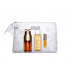 CLARINS DOUBLE SERUM 30 ML + ACEITE LIMPIADOR 50 ML + LIP COMFORT OIL 01 2.8 ML + NECESER SET REGALO