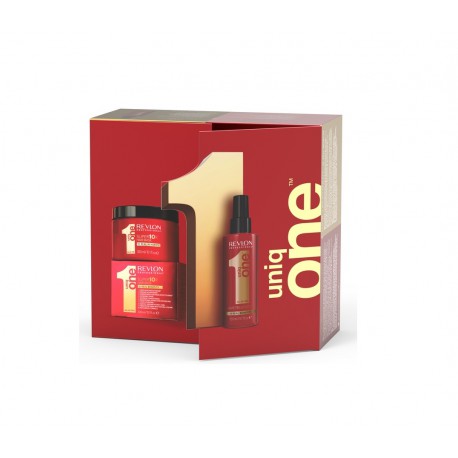 REVLON UNIQ ONE HAIR TREATMENT 150 ML + SUPER10R HAIR MASK 300 ML SET REGALO