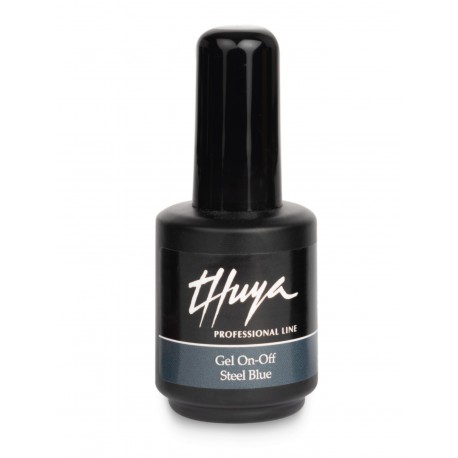 THUYA ESMALTE PERMANENTE GEL ON-OFF STEEL BLUE 14 ML