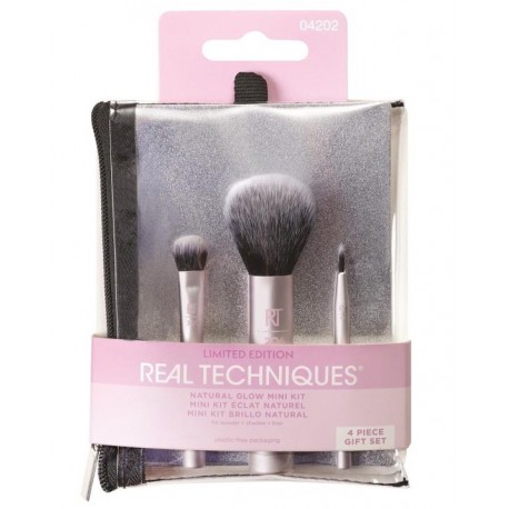 REAL TECHNIQUES SHARE THE GLOW SET DE MINI BROCHAS NATURAL GLOW