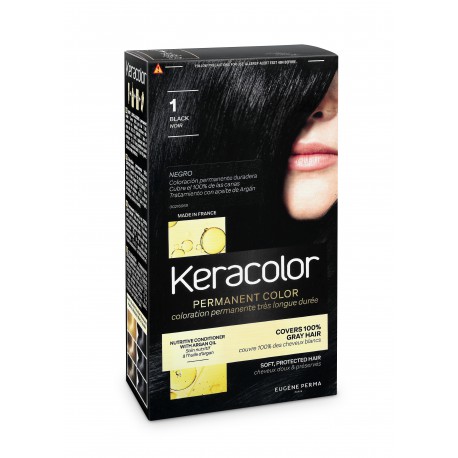 KERACOLOR TINTE PERMANENTE 1 NEGRO