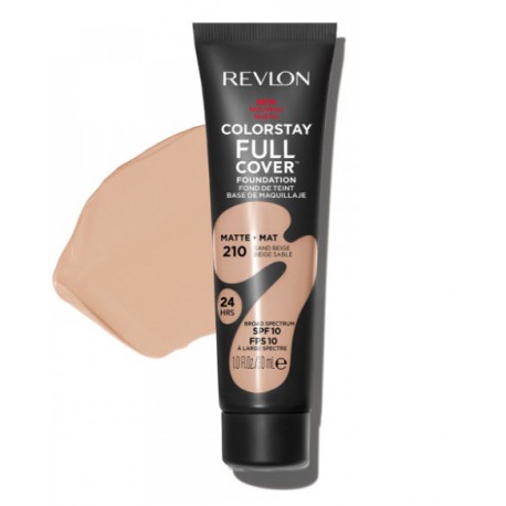 REVLON COLORSTAY BASE DE MAQUILLAJE COBERTURA TOTAL MATE 210 SAND BEIGE