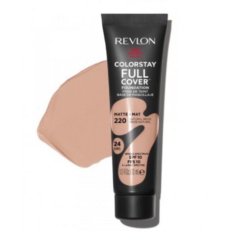 REVLON COLORSTAY BASE DE MAQUILLAJE COBERTURA TOTAL MATE 220 NATUREL BEIGE