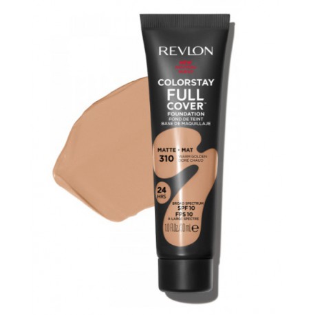 REVLON COLORSTAY BASE DE MAQUILLAJE COBERTURA TOTAL MATE 310 WARM GOLDEN