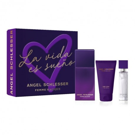 comprar perfumes online ANGEL SCHLESSER FEMME MAGIQUE EDP 100 ML + MINI 15 ML + B/L 75 ML SET REGALO mujer