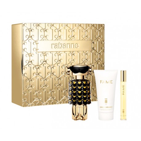 comprar perfumes online PACO RABANNE FAME PARFUM 80 ML VP + B/L 75 ML + MINI 10 ML SET REGALO mujer