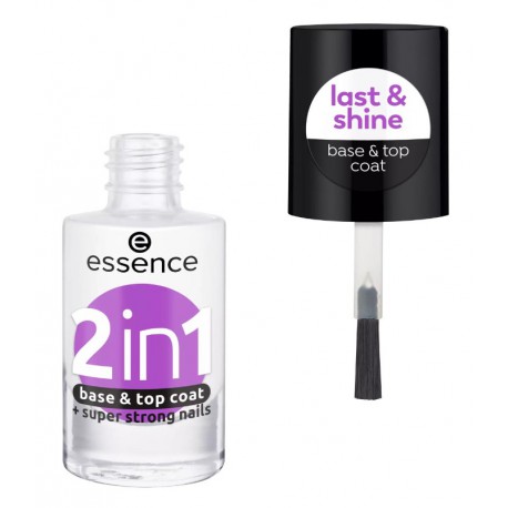 ESSENCE BASE DE UÑAS Y TOP COAT 2 EN 1