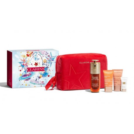 CLARINS DOUBLE SERUM 50 ML + 3 PRODUCTOS SET REGALO