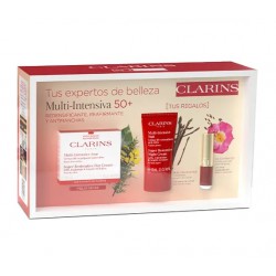 CLARINS MULTI INTENSIVE CREMA ALTA EXIGENCIA DIA 50 ML + CREMA NOCHE 15 ML + ACEITE LABIAL 1,4 ML SET REGALO