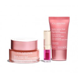 CLARINS CREMA MULTI ACTIVE PS 50 ML + CREMA MULTI ACTIVE NOCHE TP NOCHE 15 ML + ACEITE LABIAL 1,4 ML SET REGALO