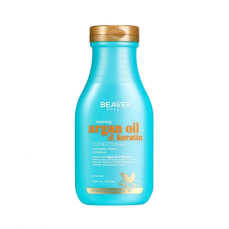 comprar acondicionador BEAVER ACONDICIONADOR REPARADOR CON ACEITE DE ARGAN Y QUERATINA 350 ML