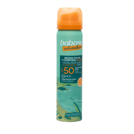 BABARIA ADVENTURE BRUMA FACIAL Y CORPORAL SPF50 75 ML