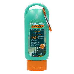 BABARIA ADVENTURE CREMA SOLAR FACIAL SPF50 50 ML + MOSQUETON DE REGALO