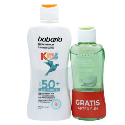 BABARIA KIDS SPRAY PROTECTOR SOLAR INFANTIL SPF 30 200 ML + AFTER SUN ALOE 100 ML SET REGALO