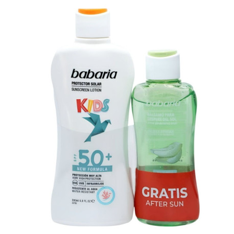 BABARIA KIDS SPRAY PROTECTOR SOLAR INFANTIL SPF 30 200 ML + AFTER SUN ALOE 100 ML SET REGALO
