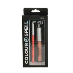 COLOUR SPELL LIP GLOSS + LIP LINER COLOR PEACH SET REGALO