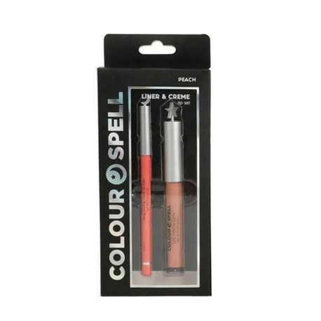 COLOUR SPELL LIP GLOSS + LIP LINER COLOR PEACH SET REGALO