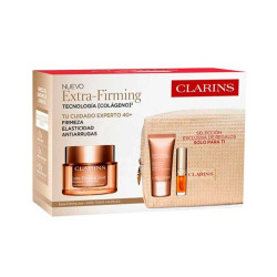 CLARINS EXTRA FIRMING DIA T.T. PIELES 50 ML + EXTRAFIRMING CUELLO Y ESCOTE 15 ML + MINI ACEITE LABIAL SET REGALO