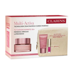 CLARINS MULTI ACTIVA CREMA DIA 50ML P. SECA + 2 MUESTRAS + NECESER SET REGALO