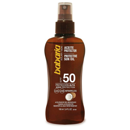 BABARIA ACEITE PROTECTOR SOLAR COCO SPF50 100ML